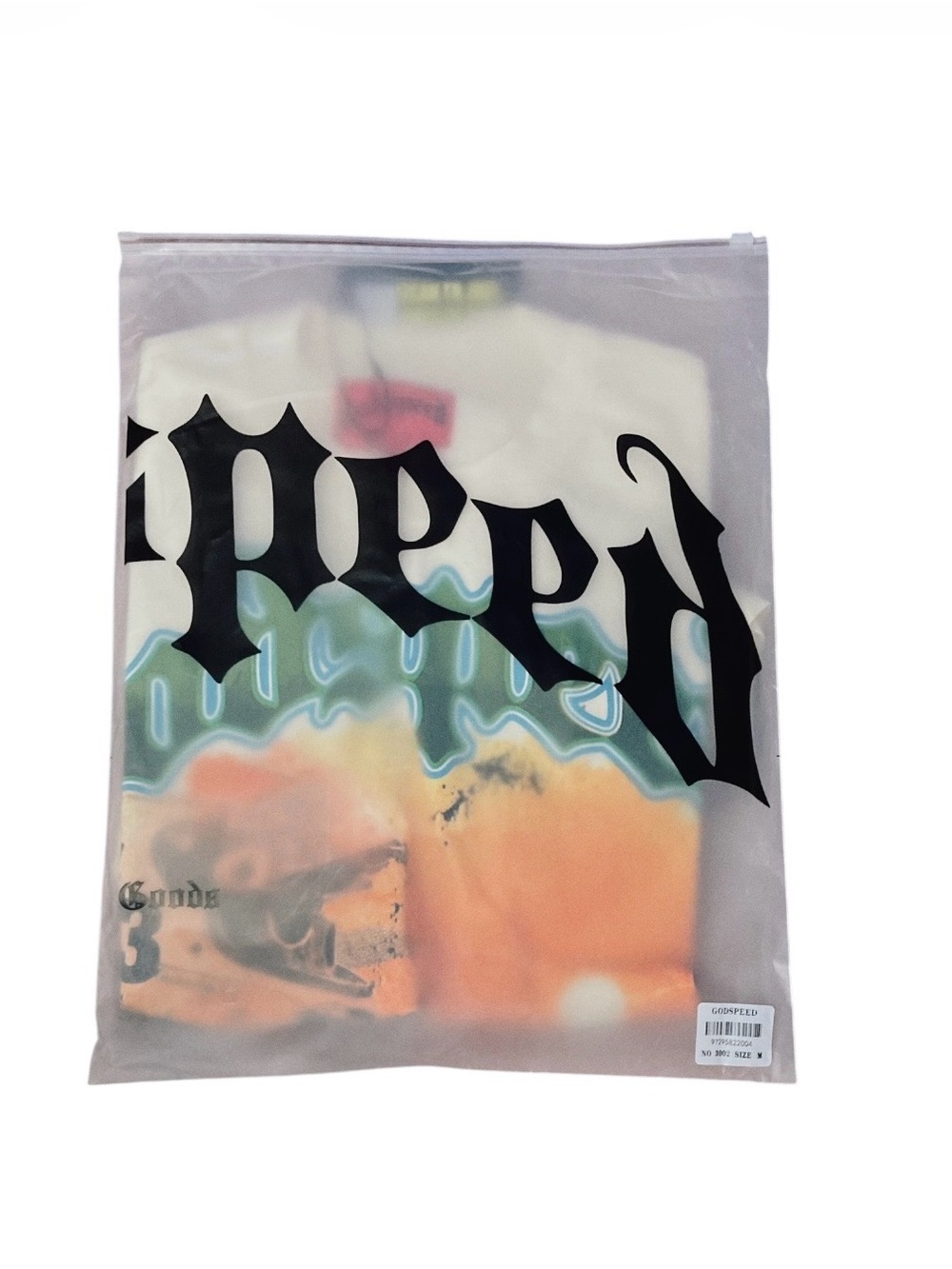 Graphic White Polo with Multicolor Print